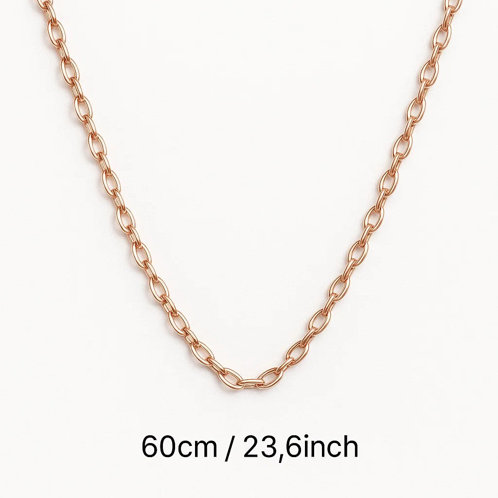 Add a Chain to your Pendant (60cm / 23.6inches) - Plated Rose Gold image