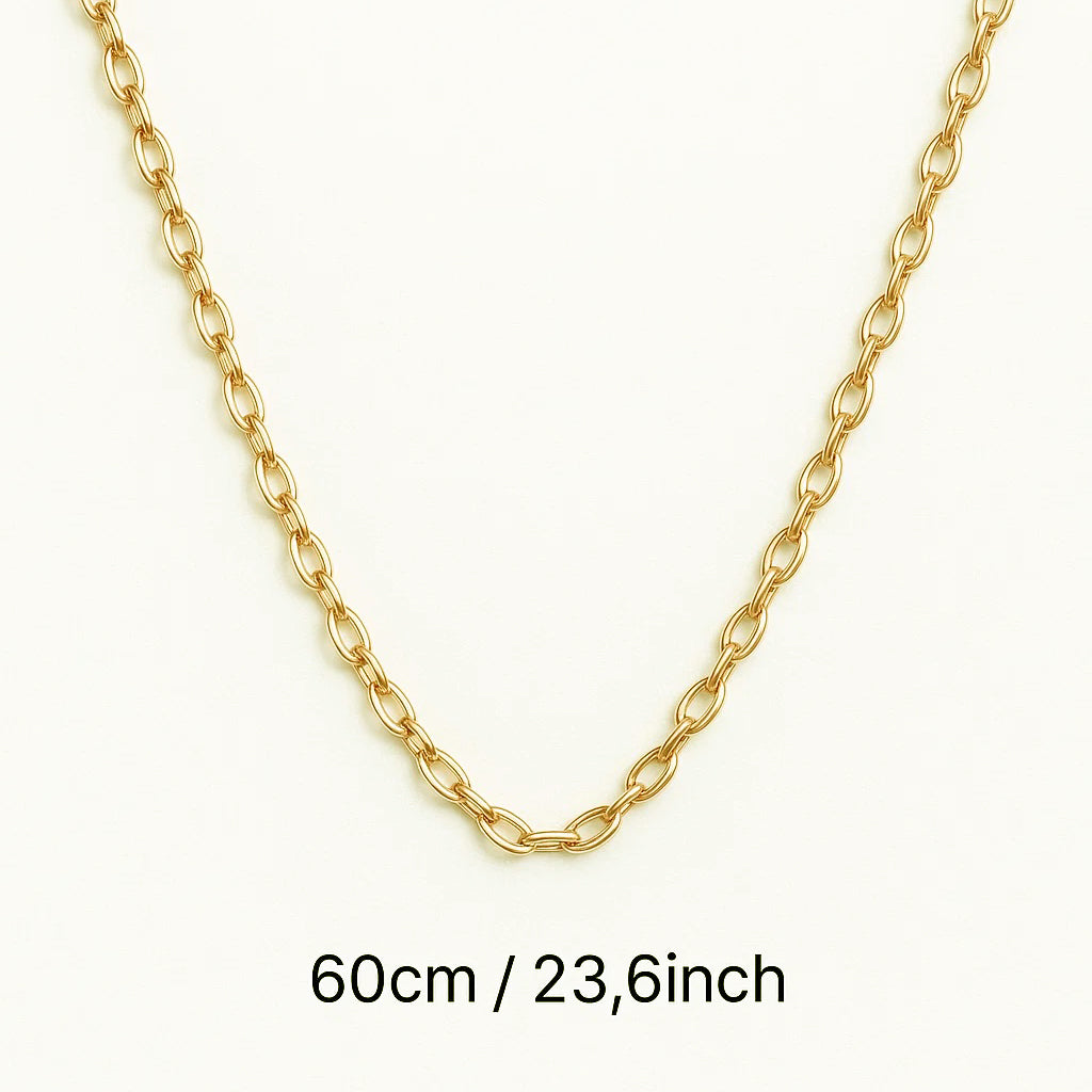 Add a Chain to your Pendant (60cm / 23.6inches) - PLATED Yellow Gold image