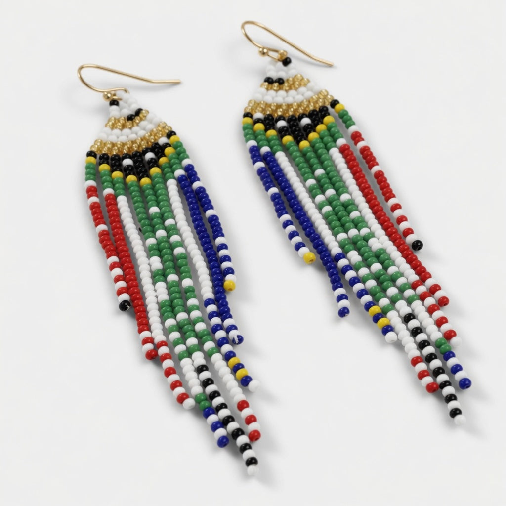South African Beaded Earrings - Dame Collection