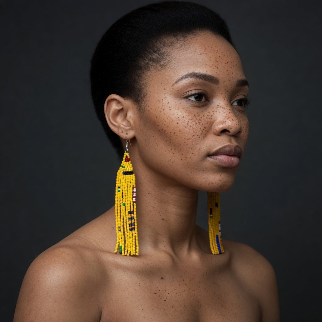 Sunlit Court Beaded Earrings - Duchess Collection