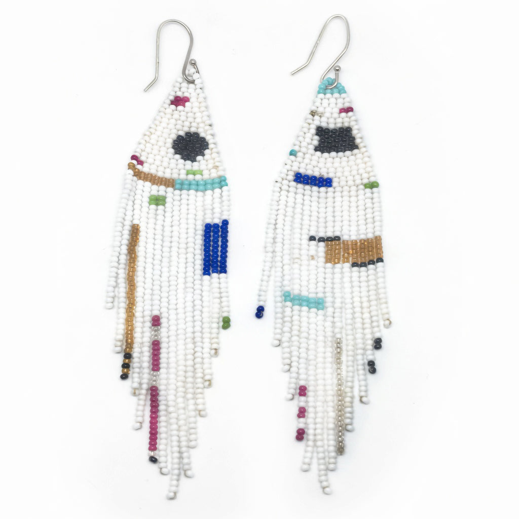 Snow Beaded Earrings - Princess Collection