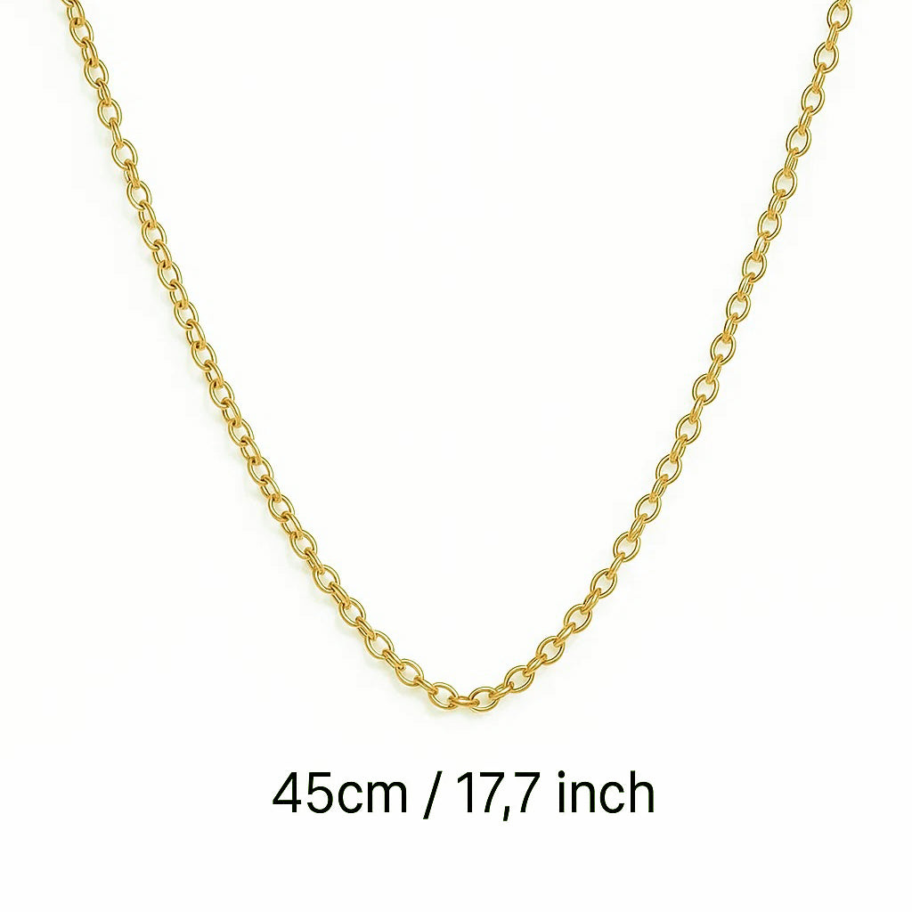 Add a Chain to your Pendant (45cm / 17,7 inches) - PLATED Yellow Gold image