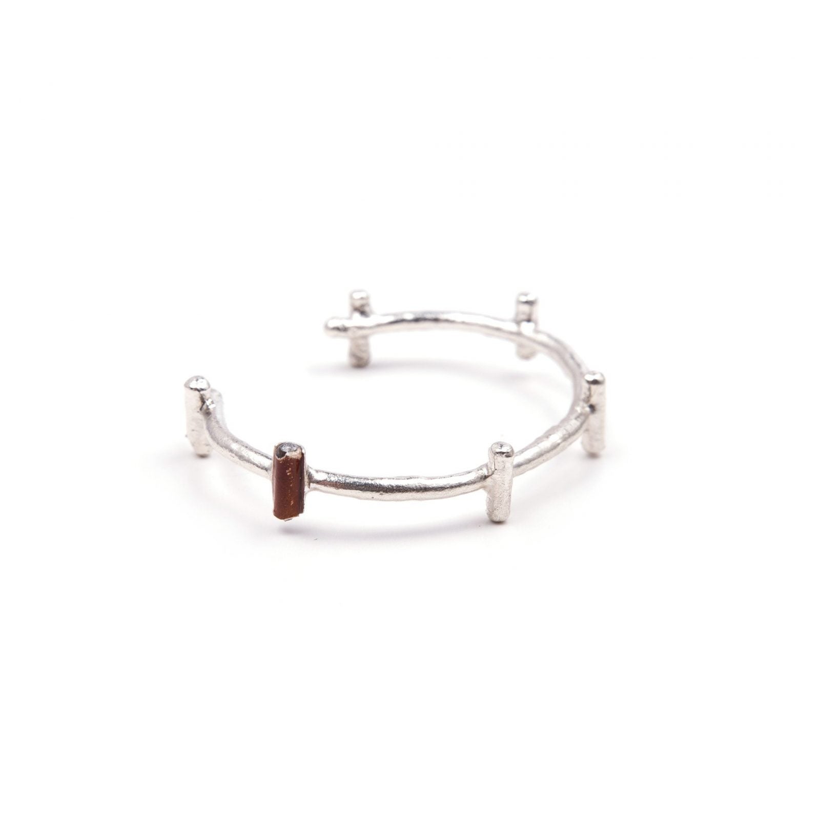 Justice Cuff Bangle - Silver image