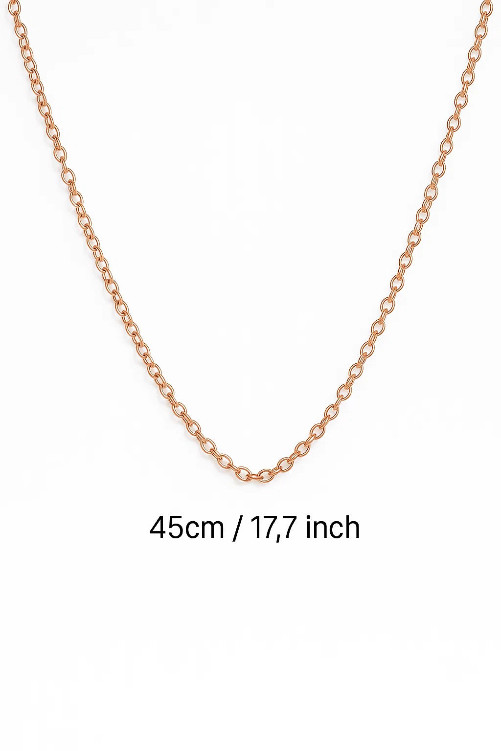 Add a Chain to your Pendant (45cm / 17,7 inches) - Plated Rose Gold image