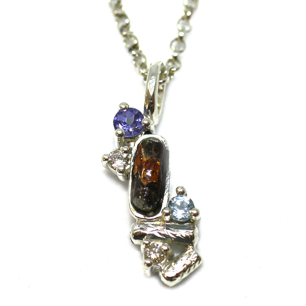 The Glory Pendant: with Diamonds, Tanzanites + Precious Stones (excludes a chain) image 6