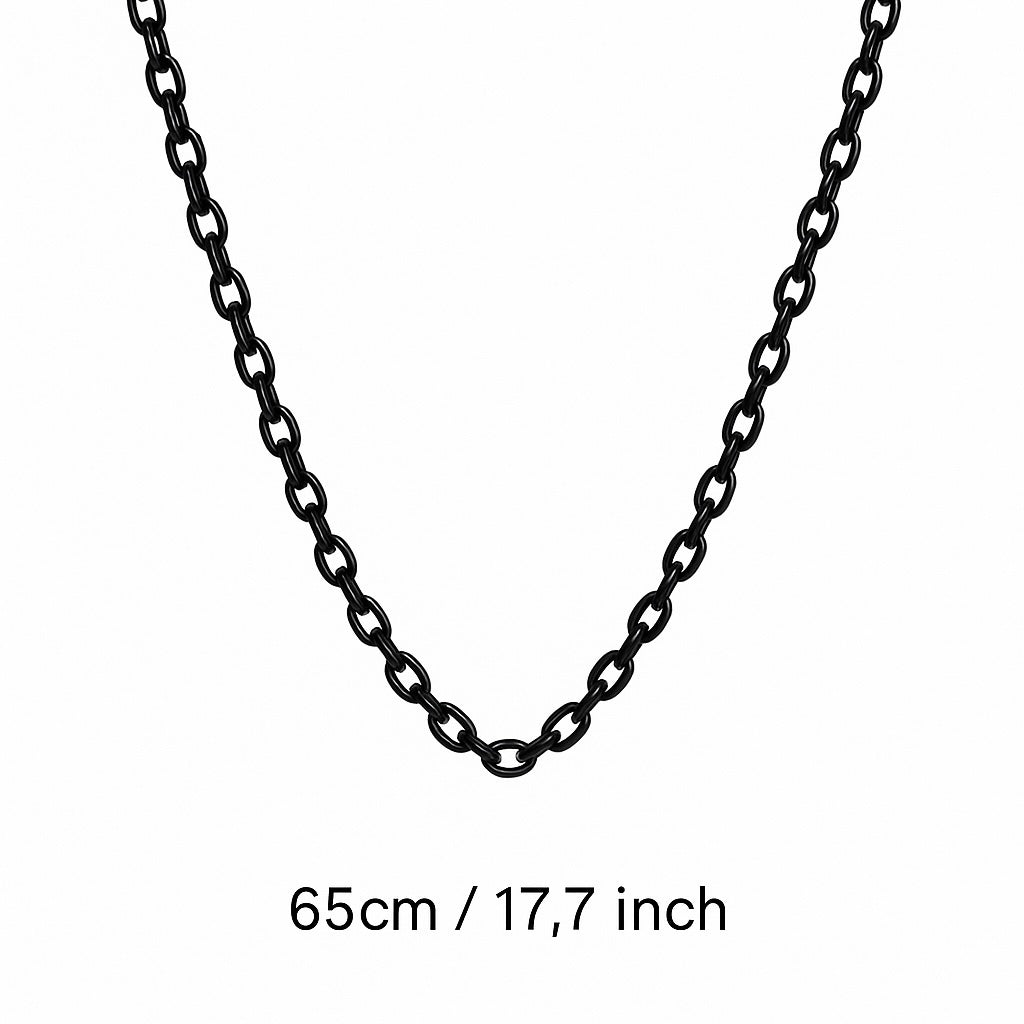 Add a Chain to your Pendant (45cm / 17,7 inches) - Black Rhodium Plated Chain image